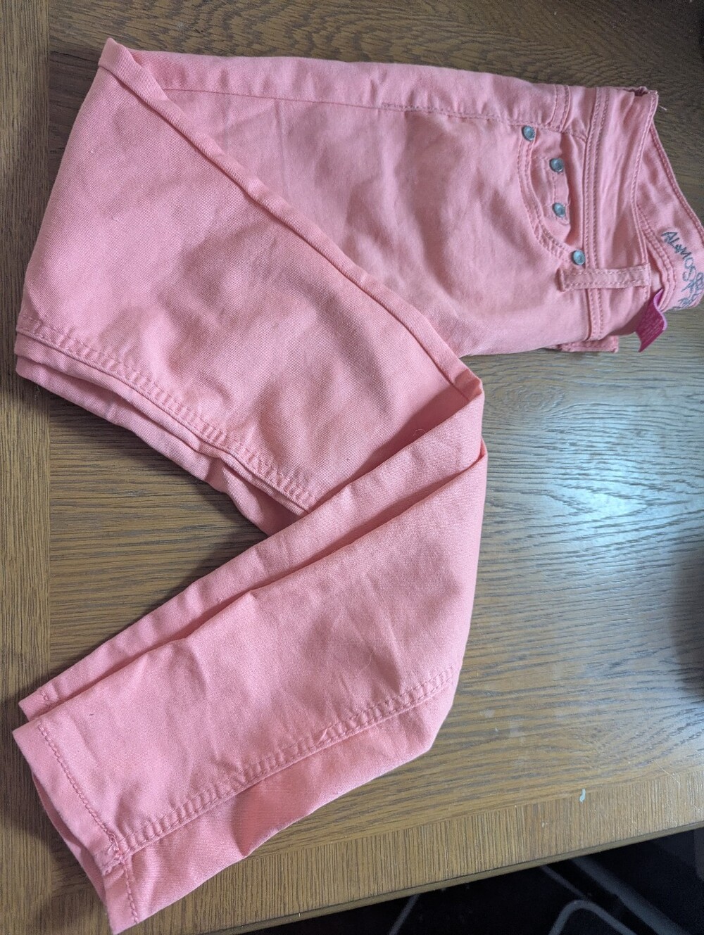 Almost Famous Skinny Jeans in Coral Pink